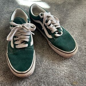 Dark forest green vans